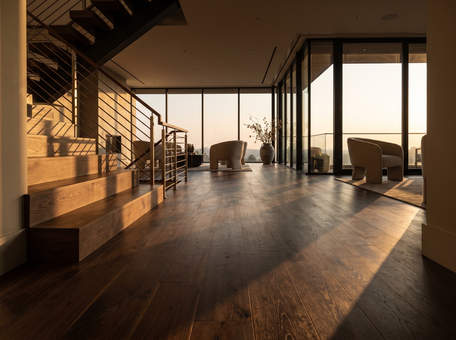Wide-Plank Hardwood Throughout