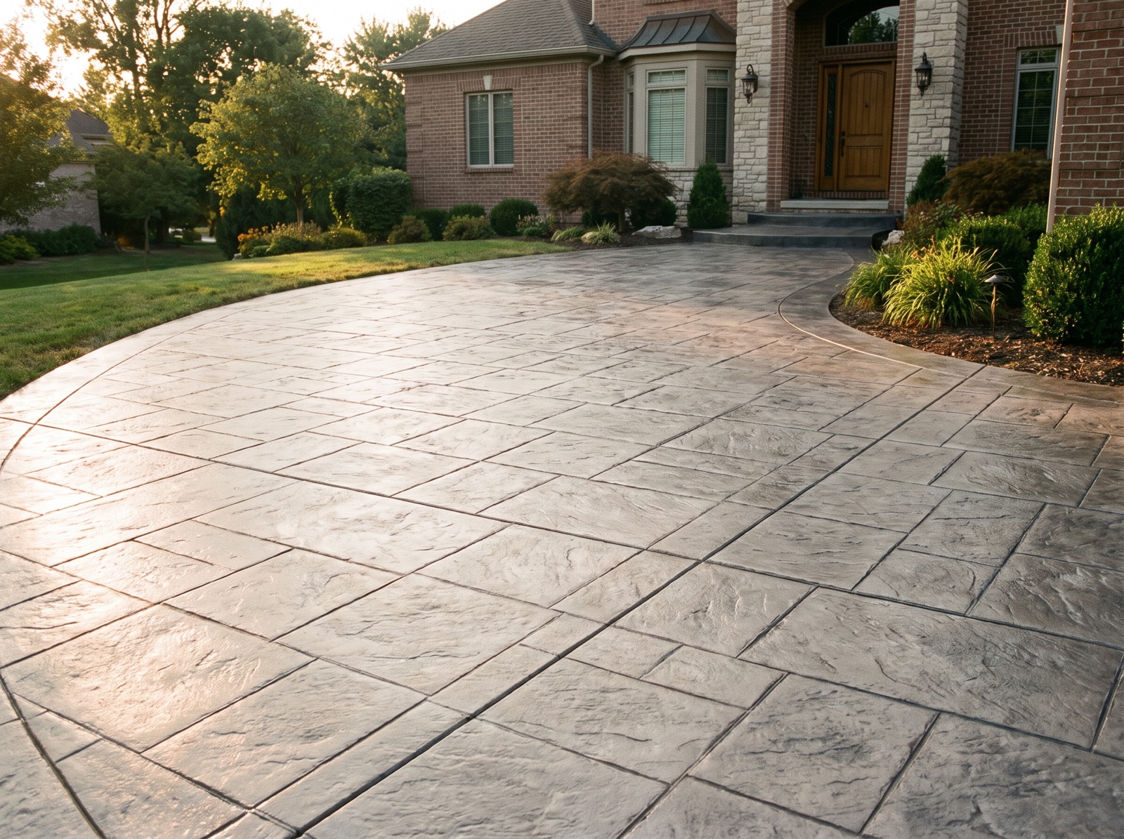 Stamped Concrete Driveway